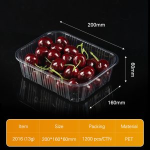 Large Clear Produce Tray – 2016 PET