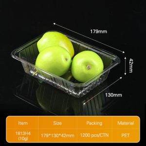 Clear Disposable Fruit Tray – 1813H4